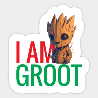 Groot t-shirt design Sticker